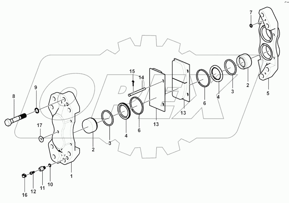  Break caliper (371104)