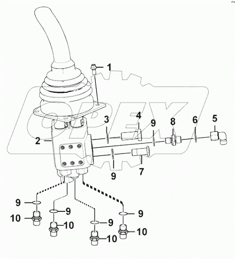  Control lever GDXS2-DT