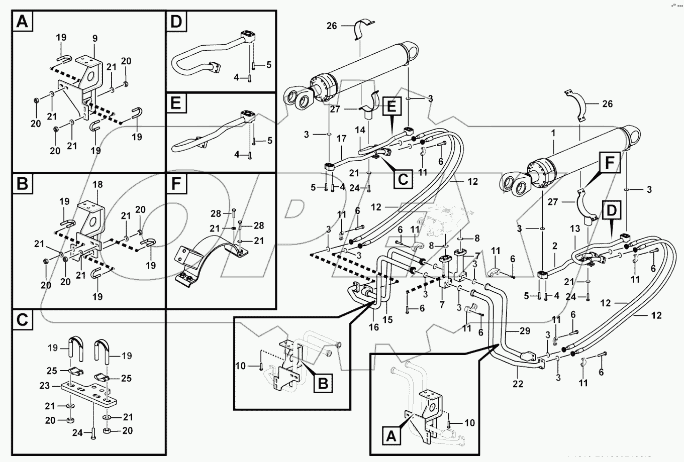  Lifting cylinder system