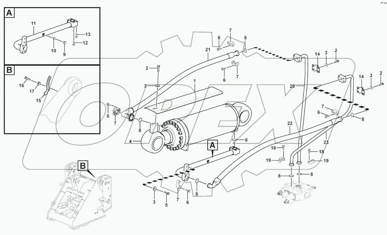  Tilt cylinder assembly
