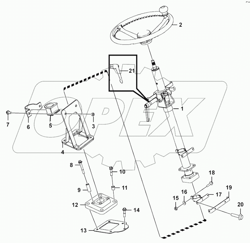  Steering column