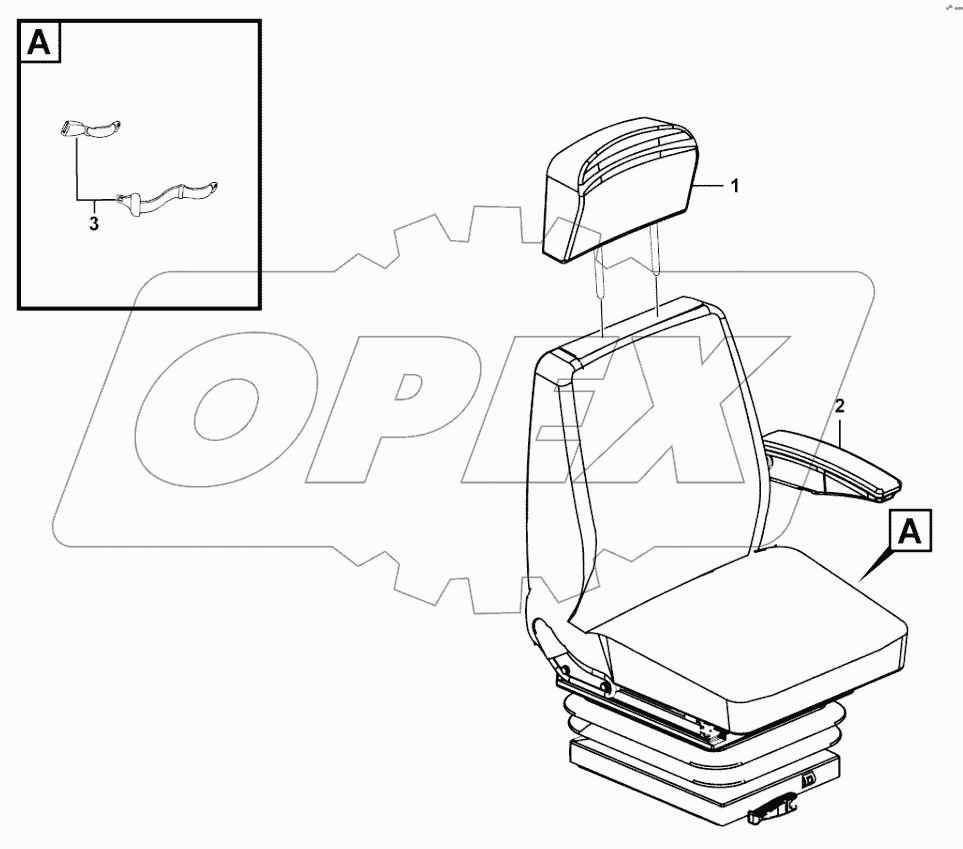  Driver seat assembly (321013)