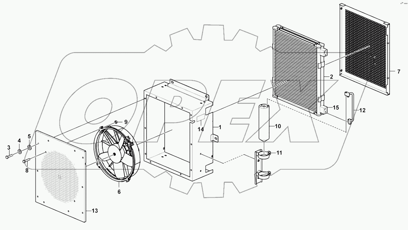  Condenser assembly (330112)