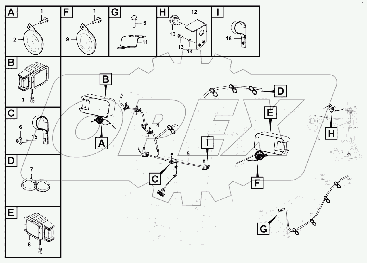  Front frame electric system