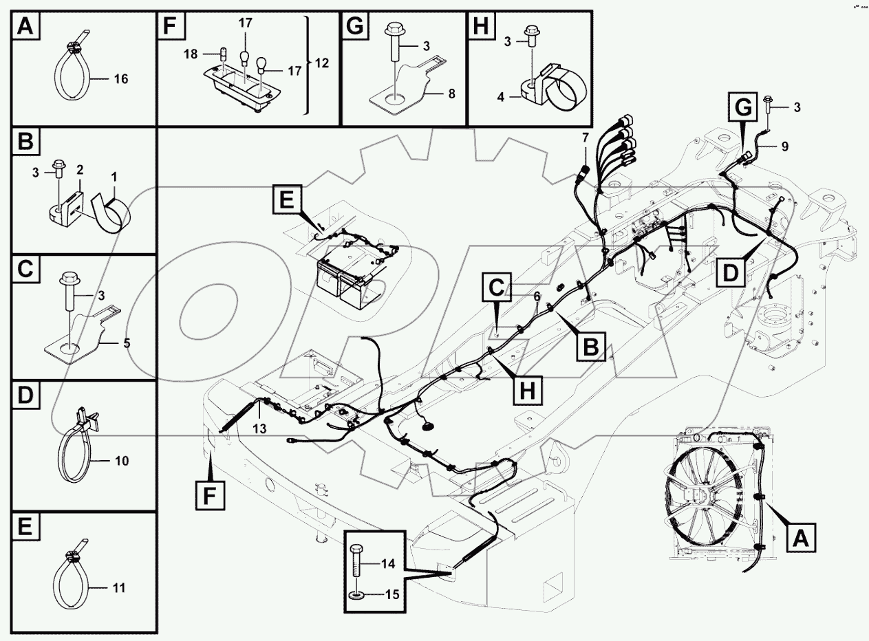  Rear frame electric assembly