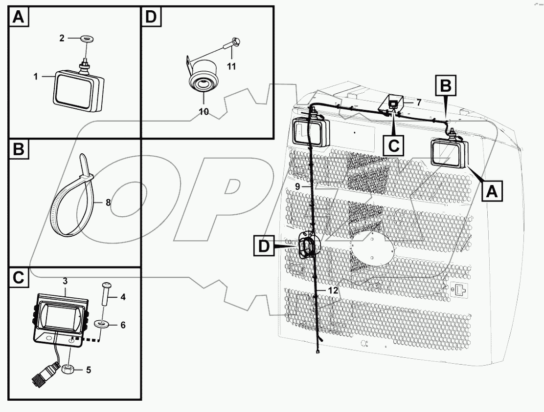  Engine hood electric system