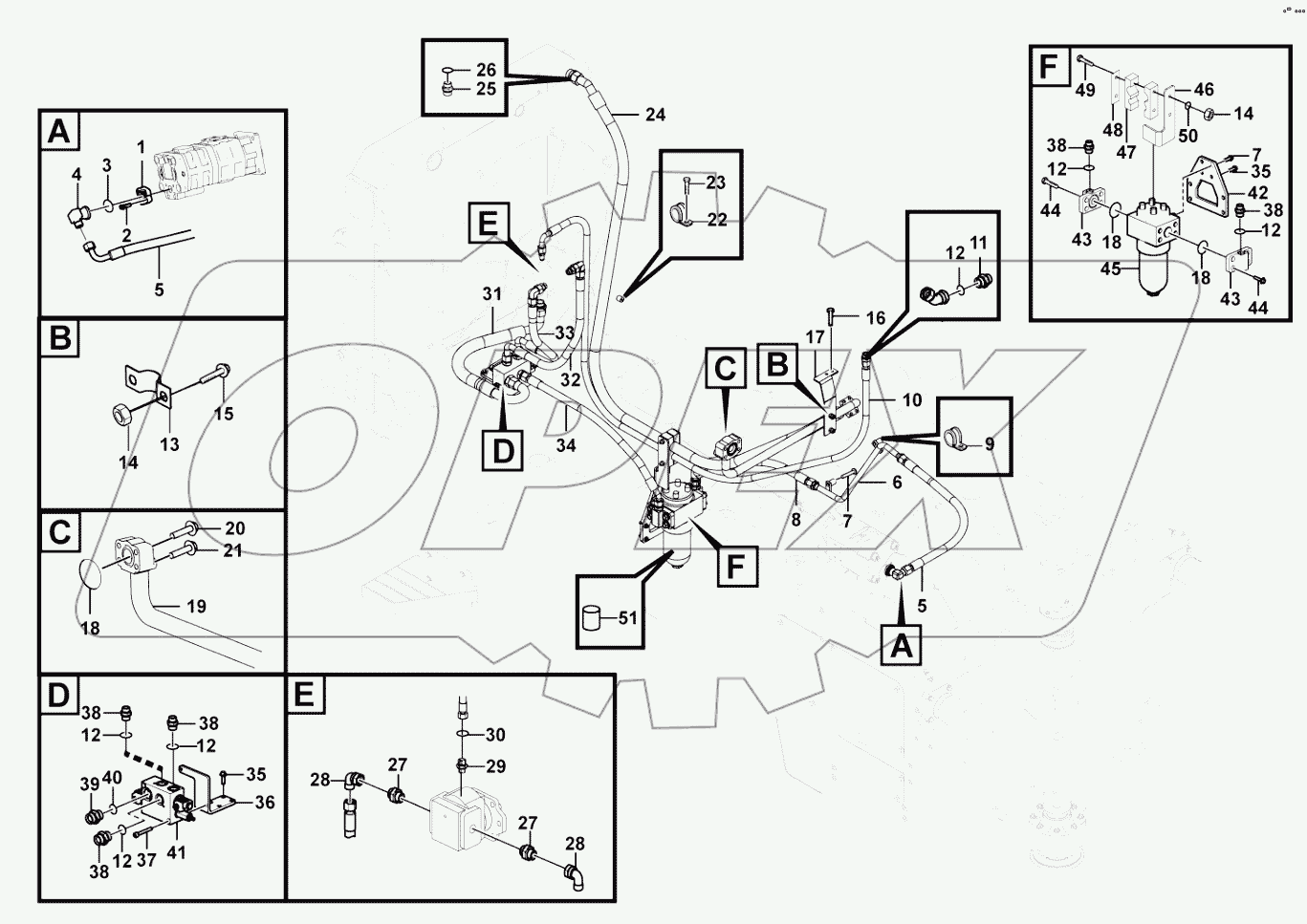  Fan motor hydraulic system