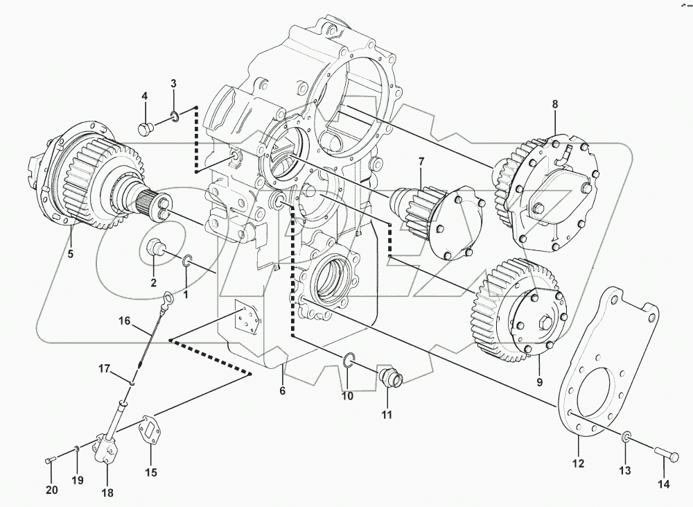  Transfer gearbox