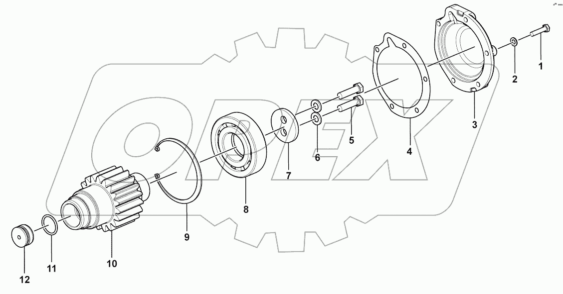  1/2 Shaft and clutch assembly