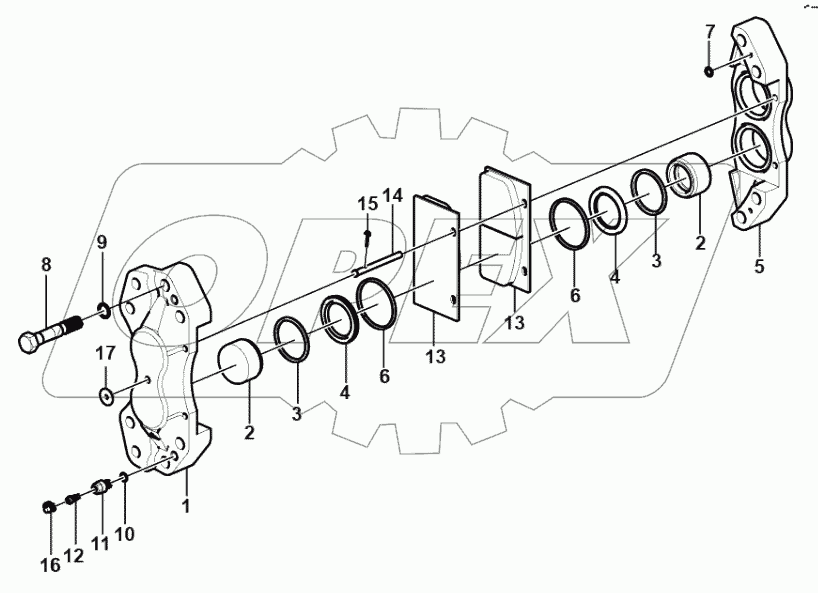  (371104) Brake caliper