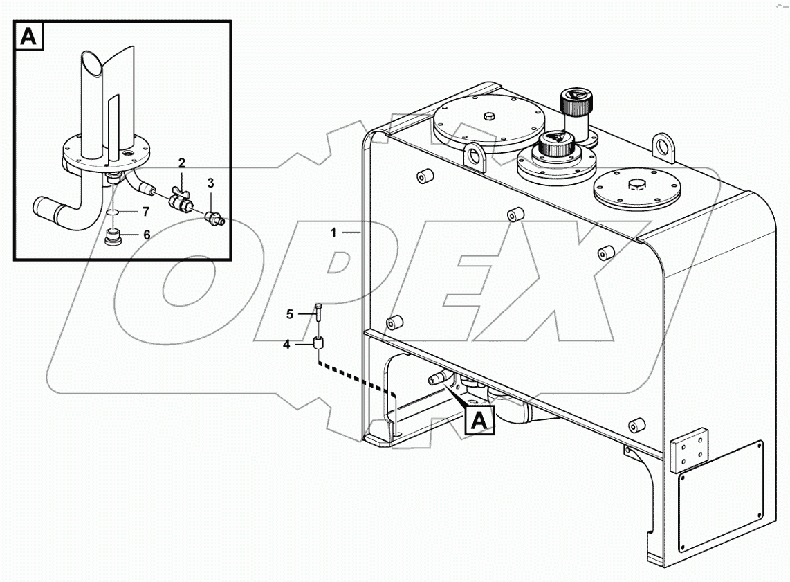  Hydraulic fluid tank system