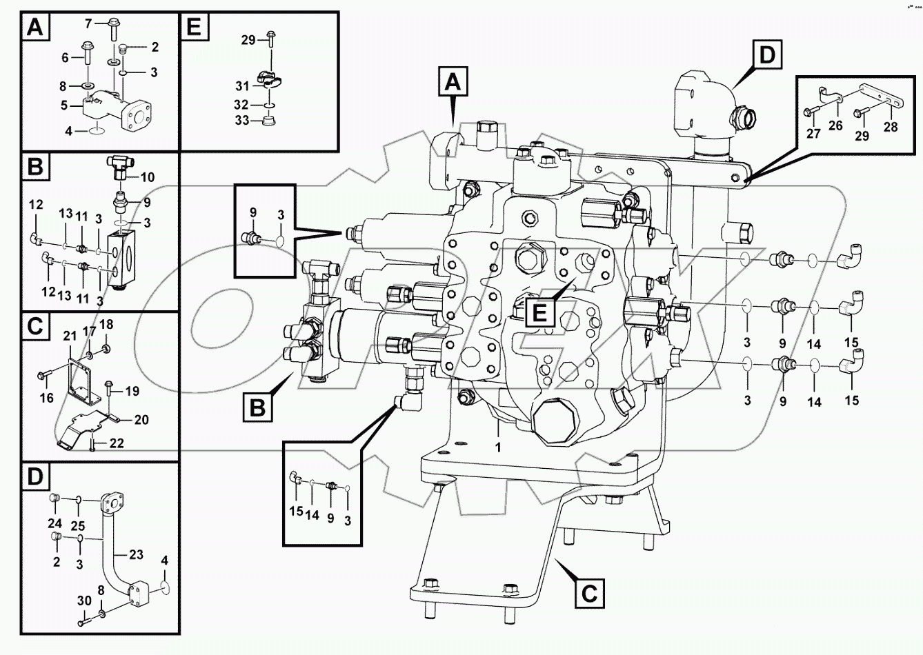  KM300-III-19A Control valve assembly