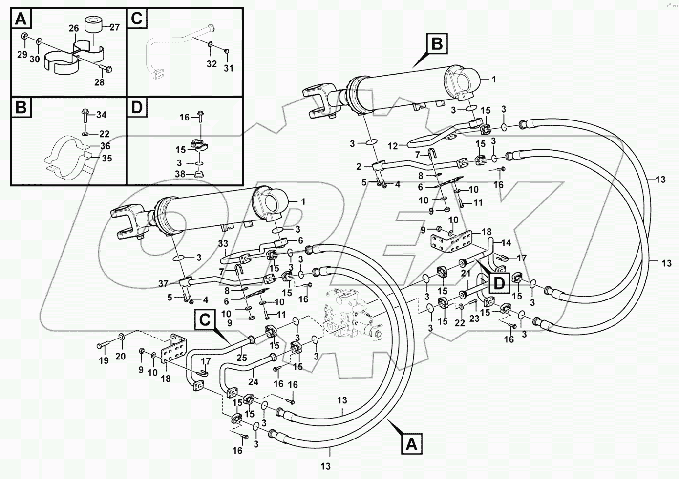  Lifting cylinder system