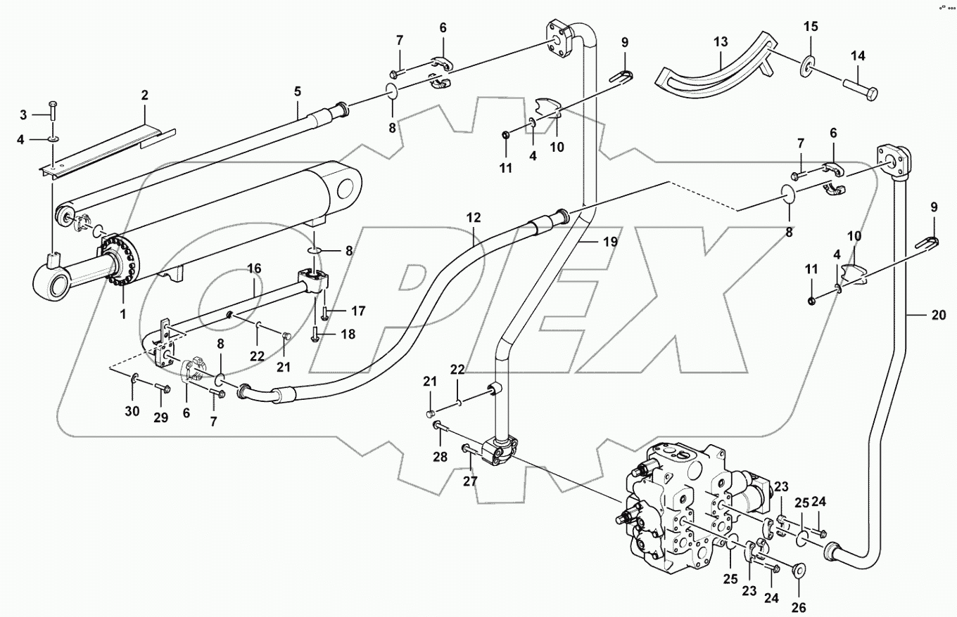  Tilt cylinder system