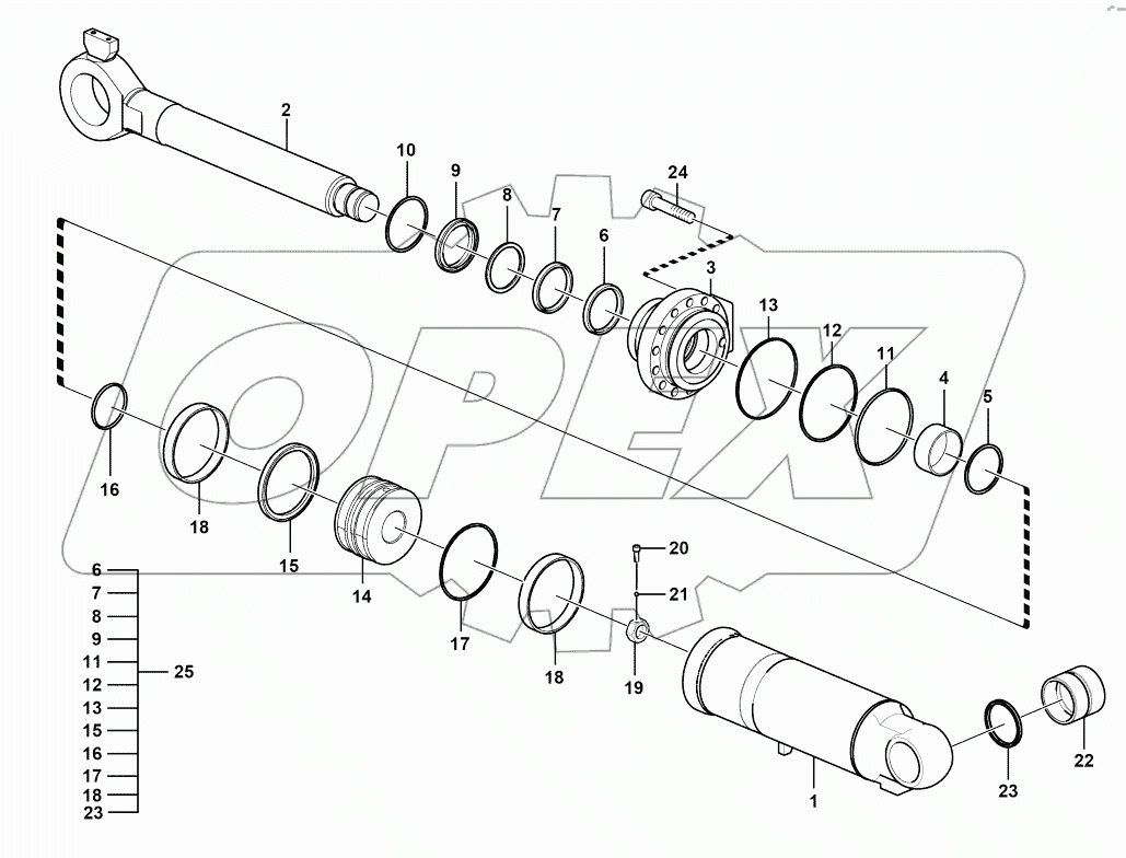  Tilt cylinder (3731CH)