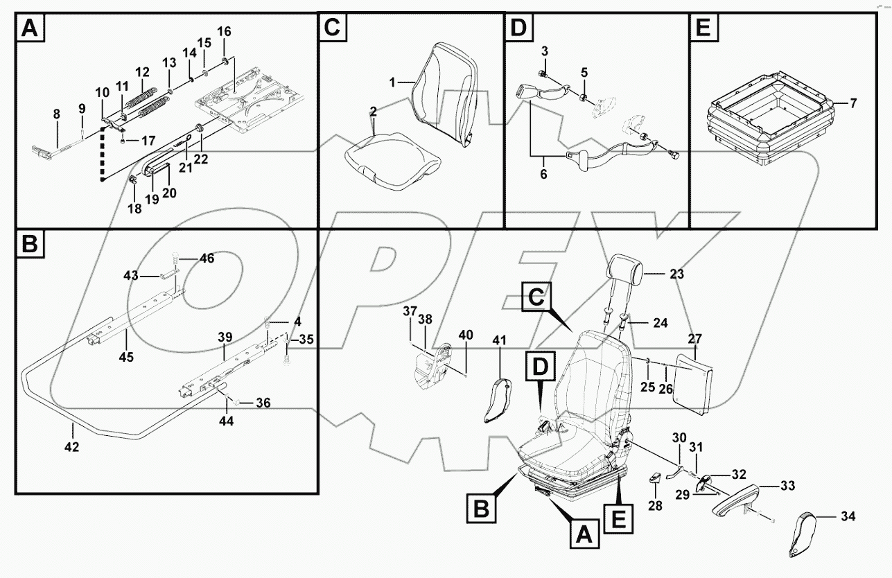  Driver seat LG06A(350201)