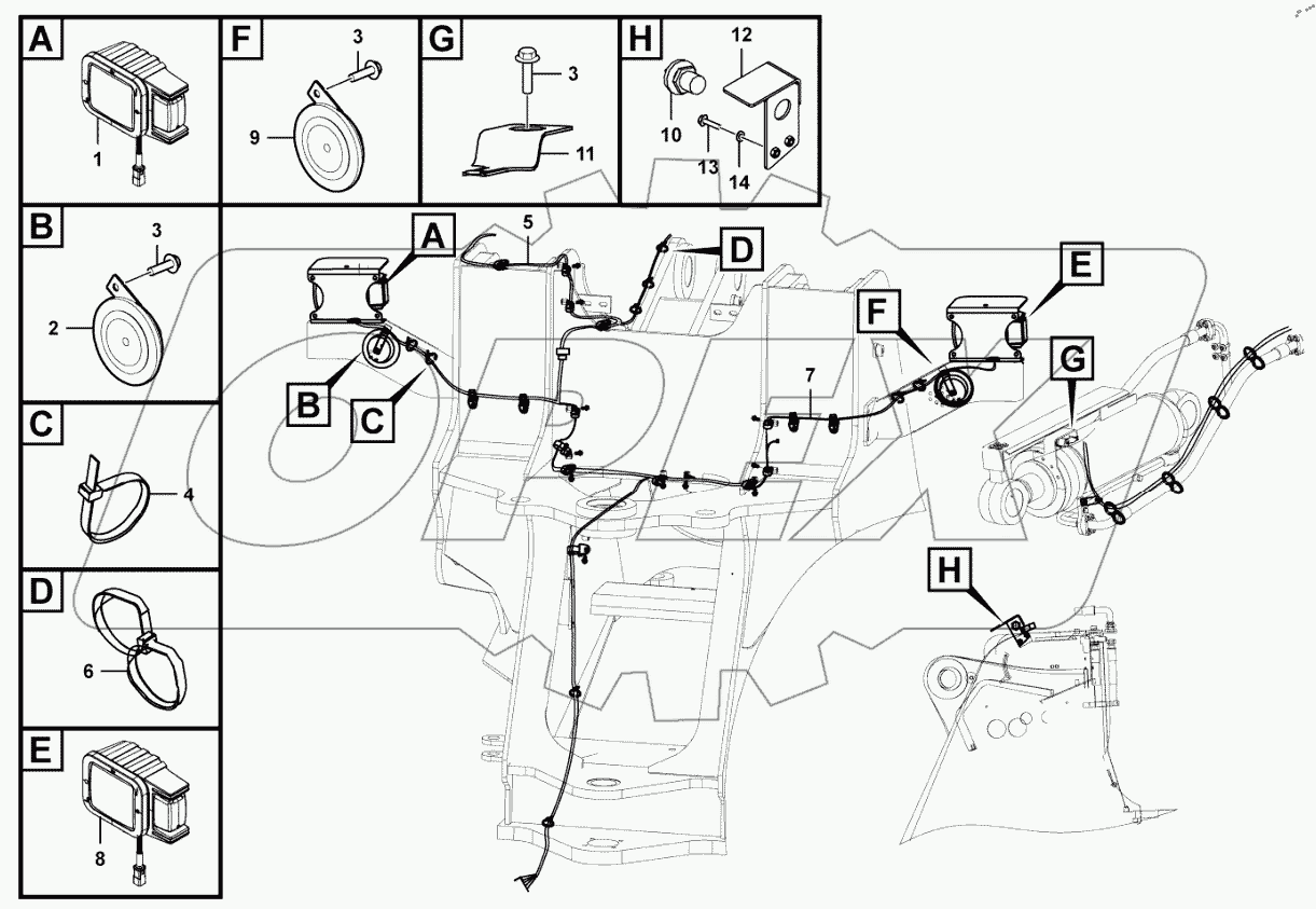  Front frame electric system