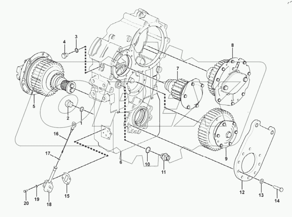  Transfer gearbox