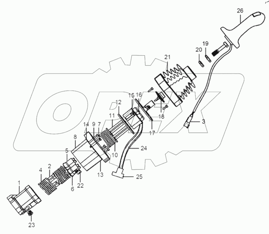  Control lever assembly