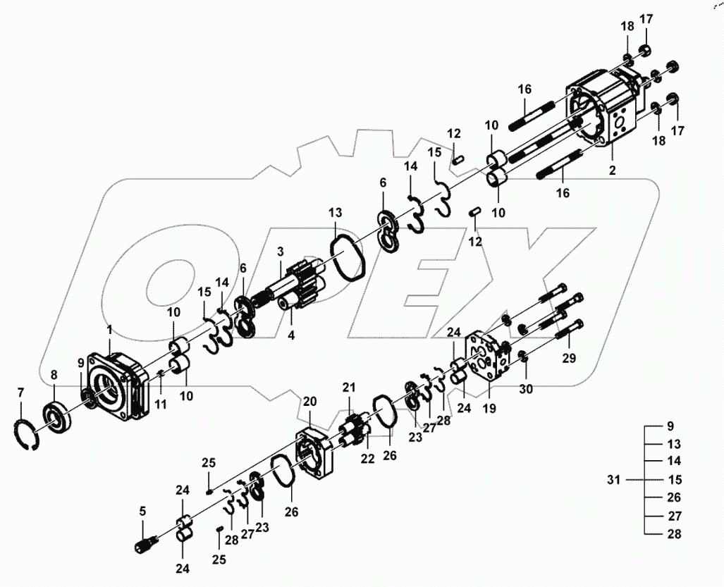  Steering pump assembly