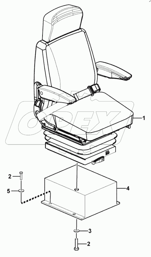  Driver seat assembly
