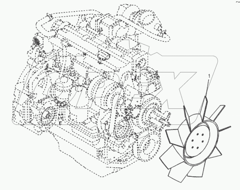  11213470 Cooling fan mounting