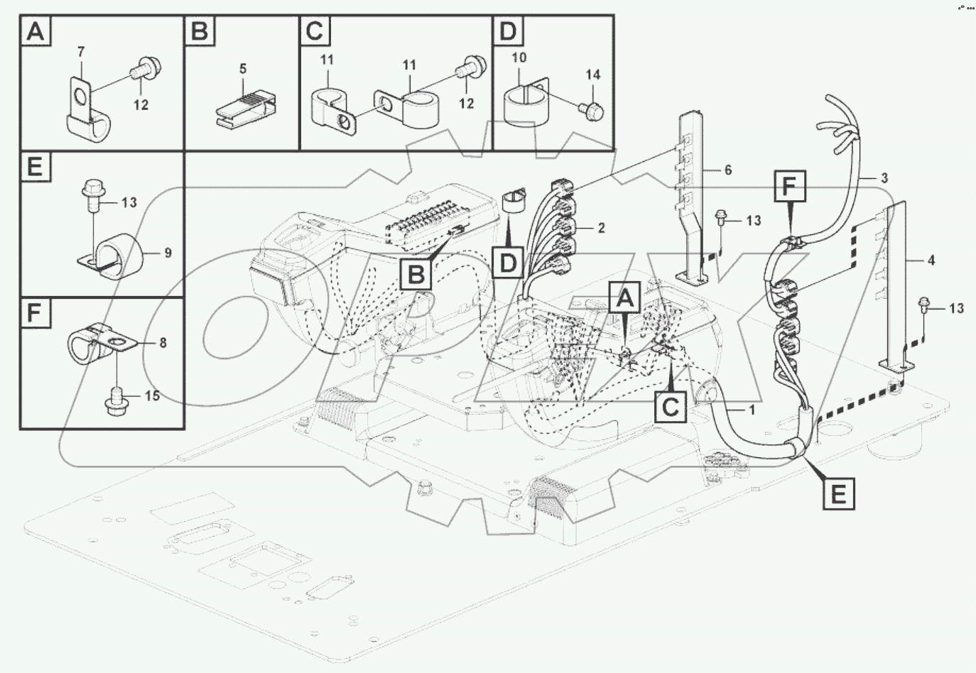  11212924 Cable and wire harness, instrument panel