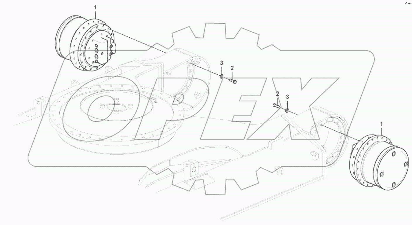  11212937 Travel motor with mounting parts