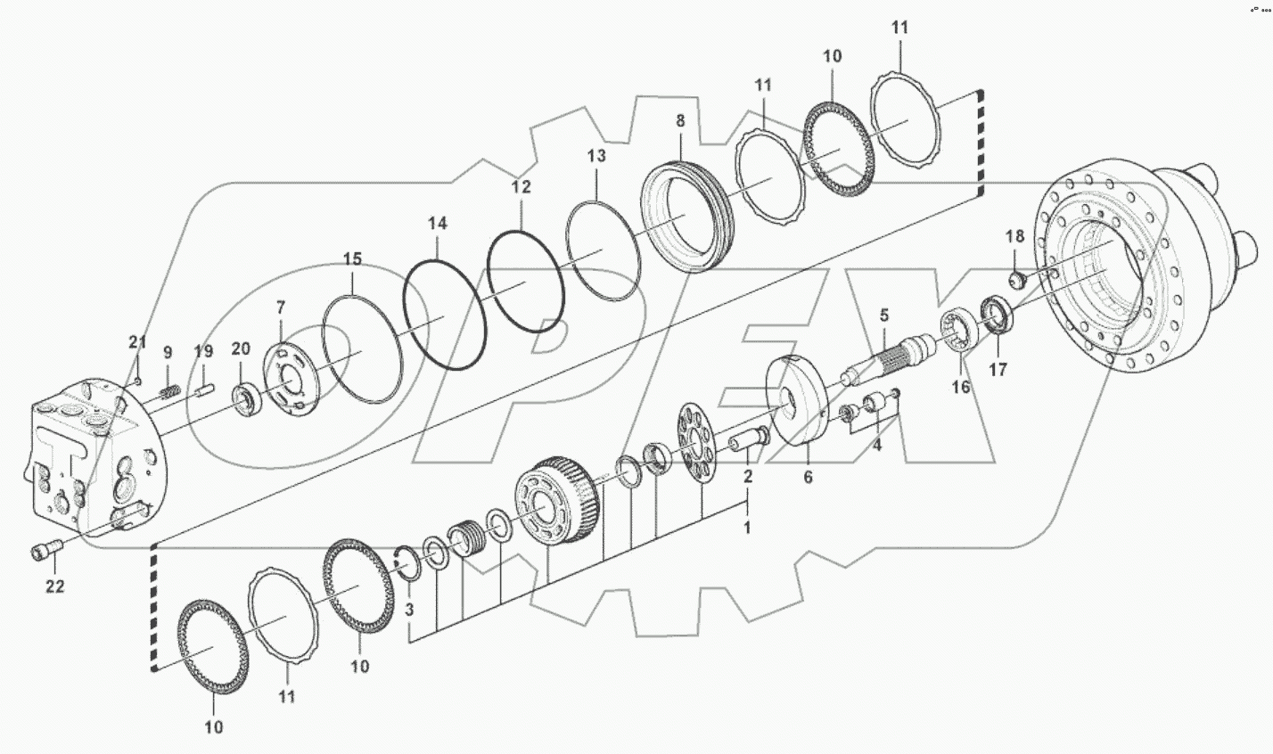  11212937 Travel motor