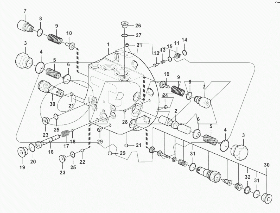  11212937 Control valve, travel motor
