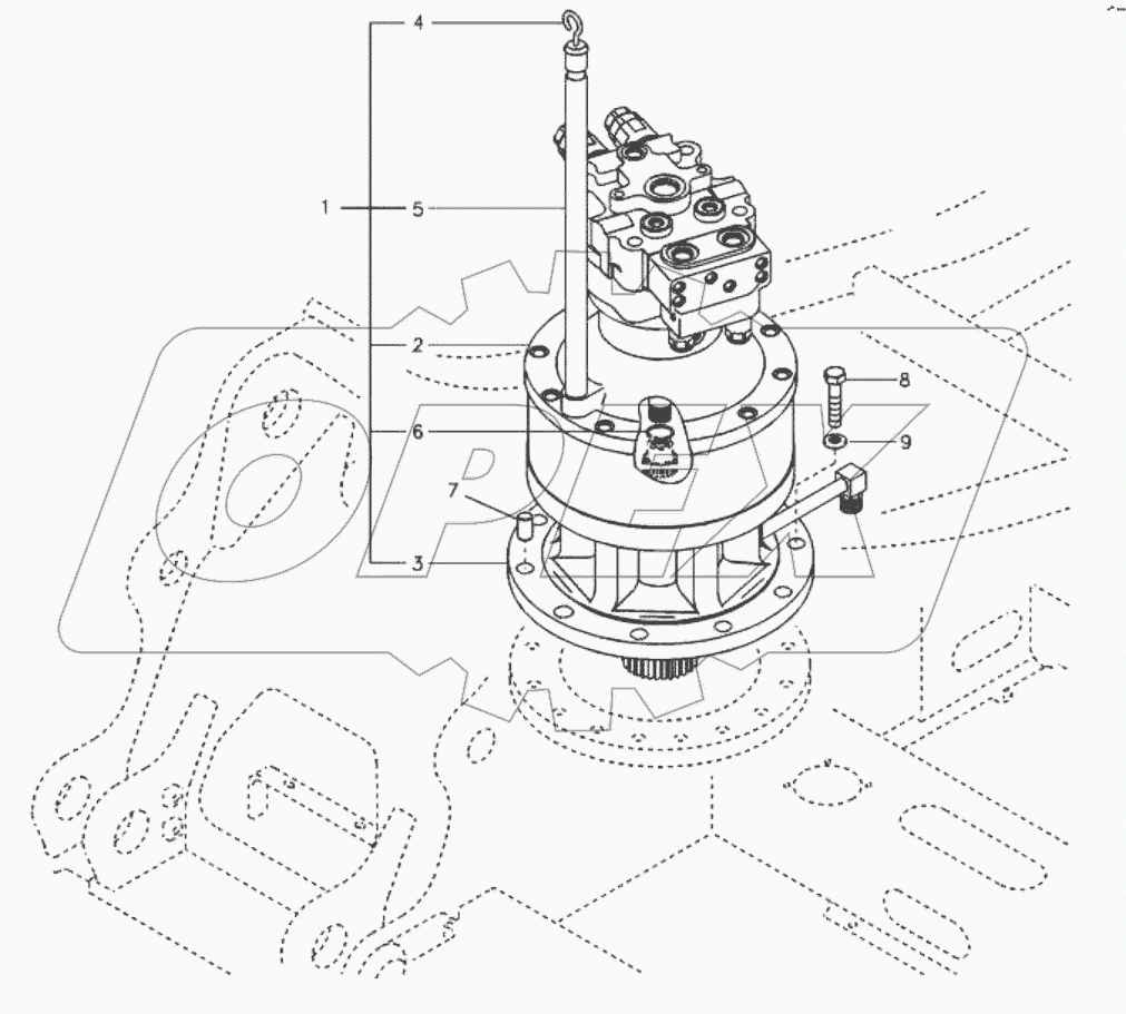  11212924 Swing motor with mounting parts