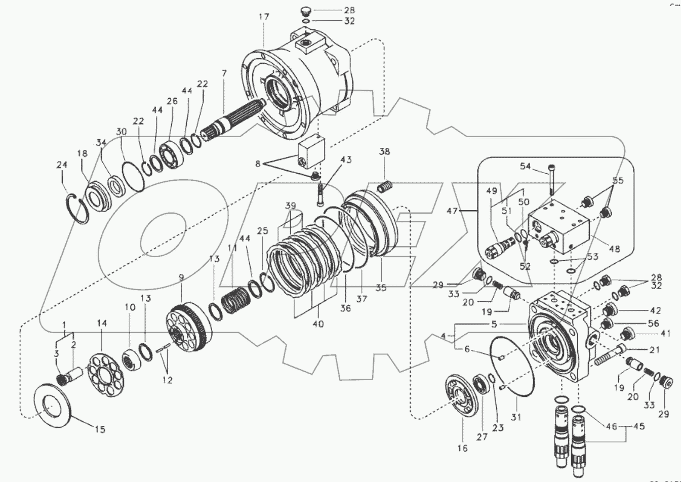  11212924 Swing motor