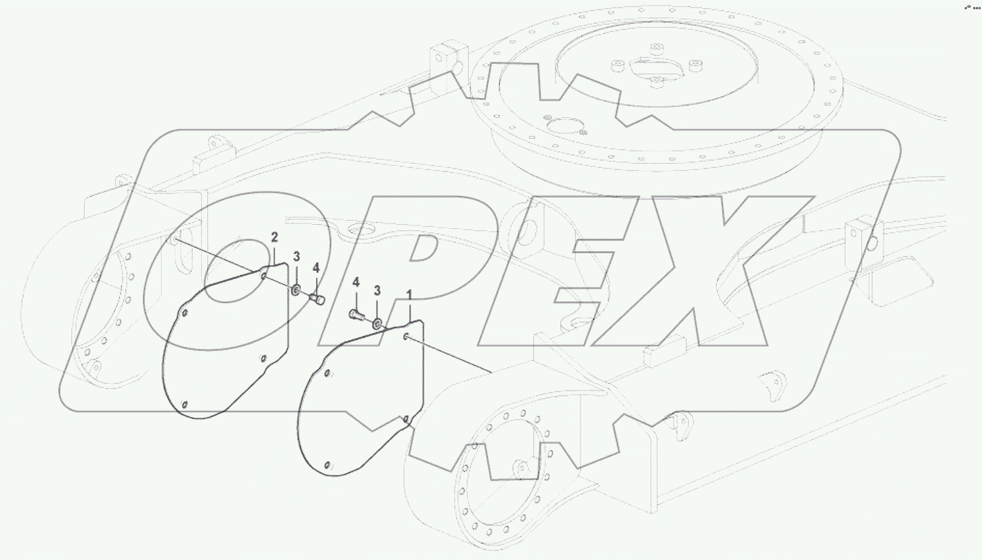  8277950 Protective plate for travel motor