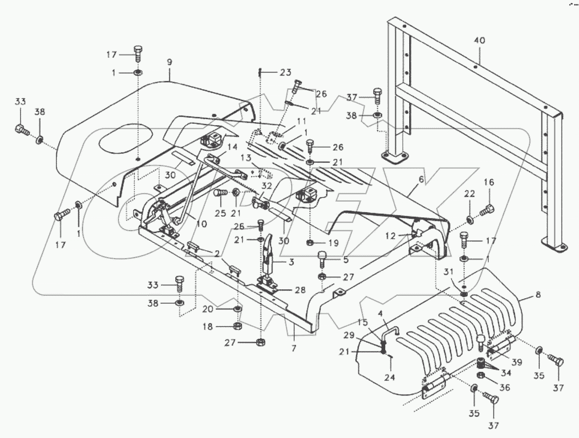  11212924 Cowl frame, cover and hood