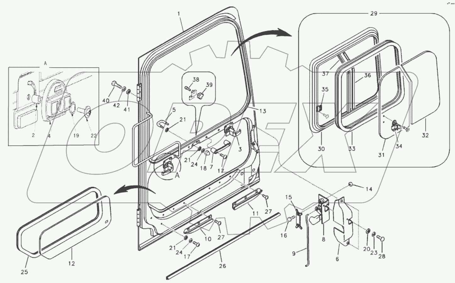  11211823 Door, operator's cab