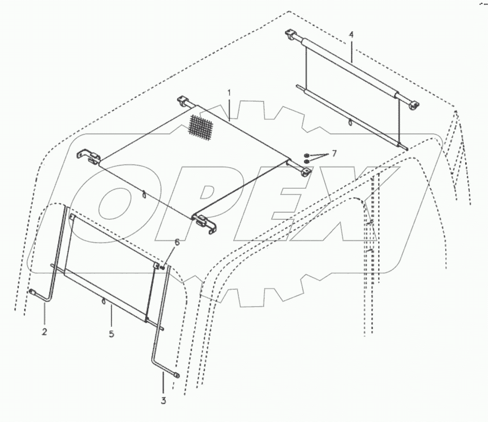  11211827 Sun visor interior