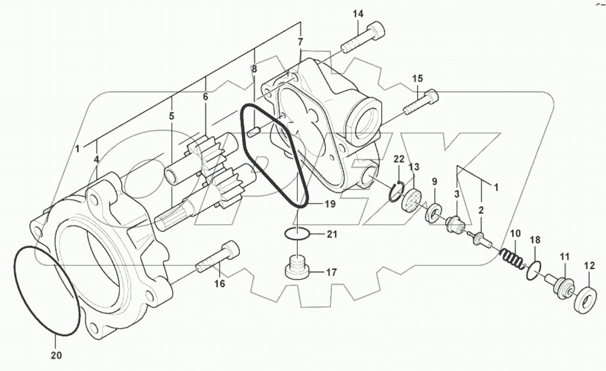  11212924 Hydraulic gear pump