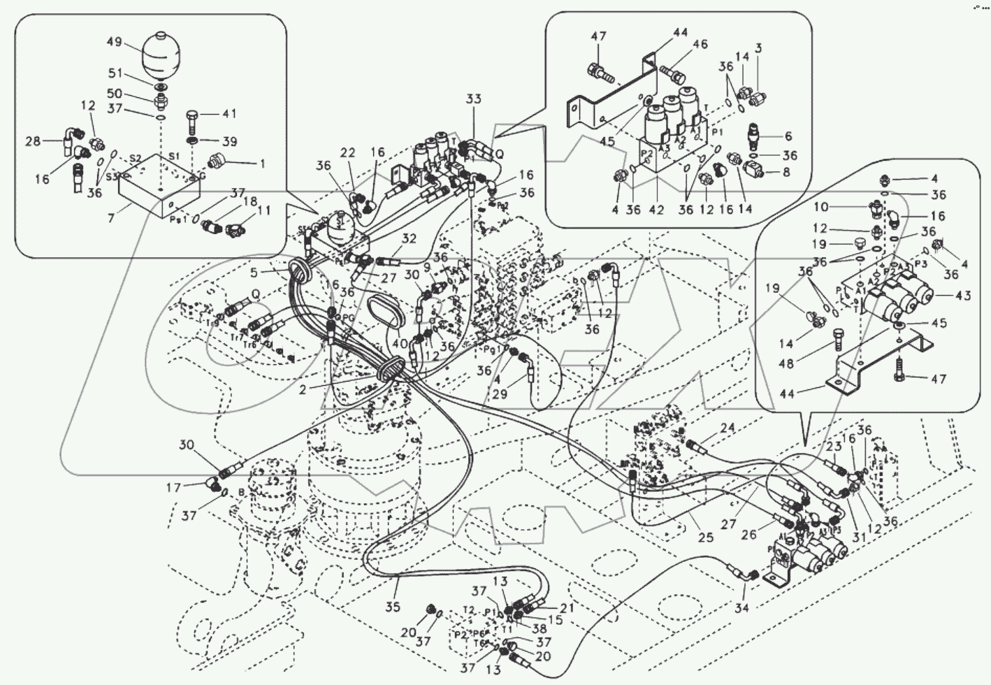  11212924 Servo system, control valve to solenoid valve