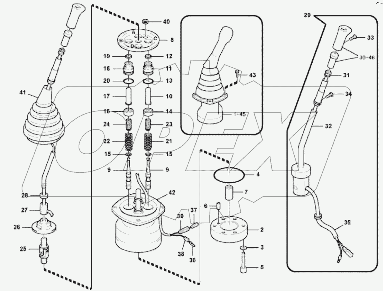  11211825 Servo system, remote control valve