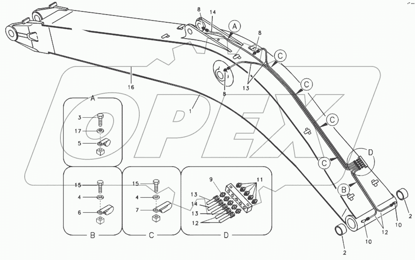 11213370 Boom and grease piping