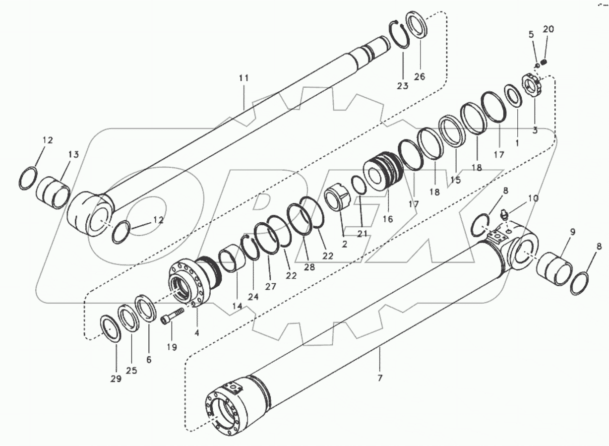  11213399 Boom cylinder