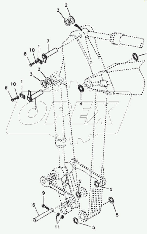  11213404 Links to dipper arm