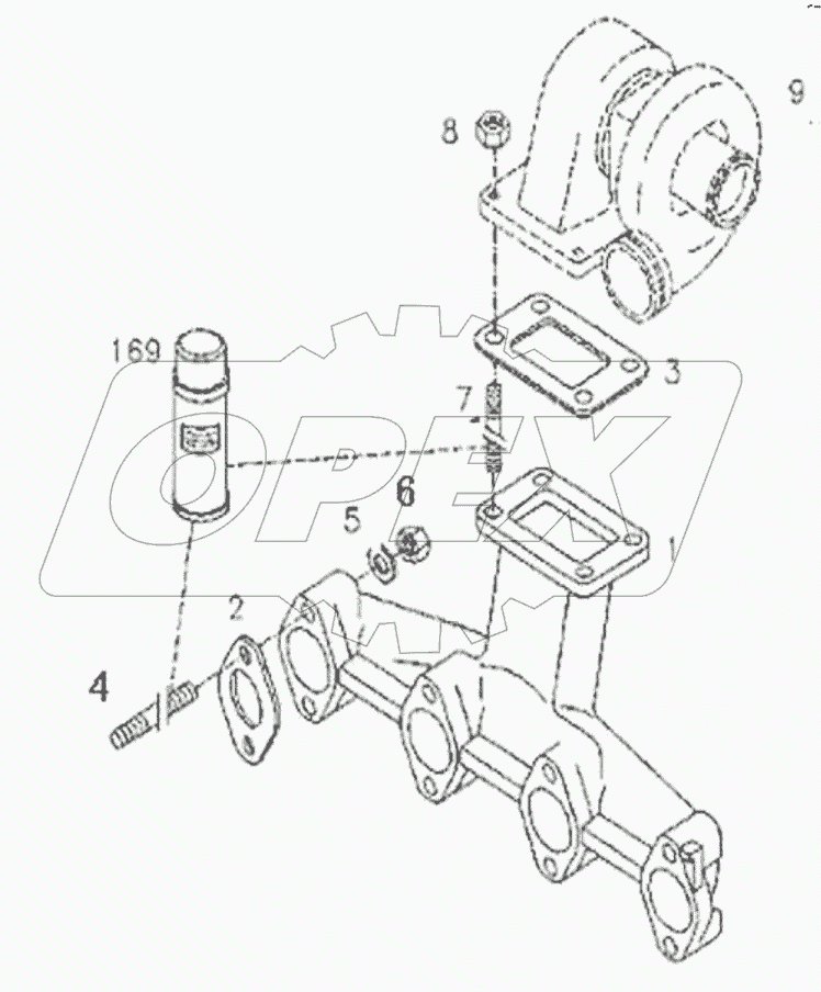  11213481 Exhaust pipe