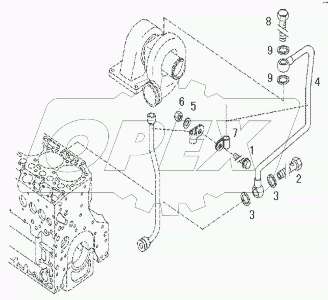  11213481 Lubricat. oil line