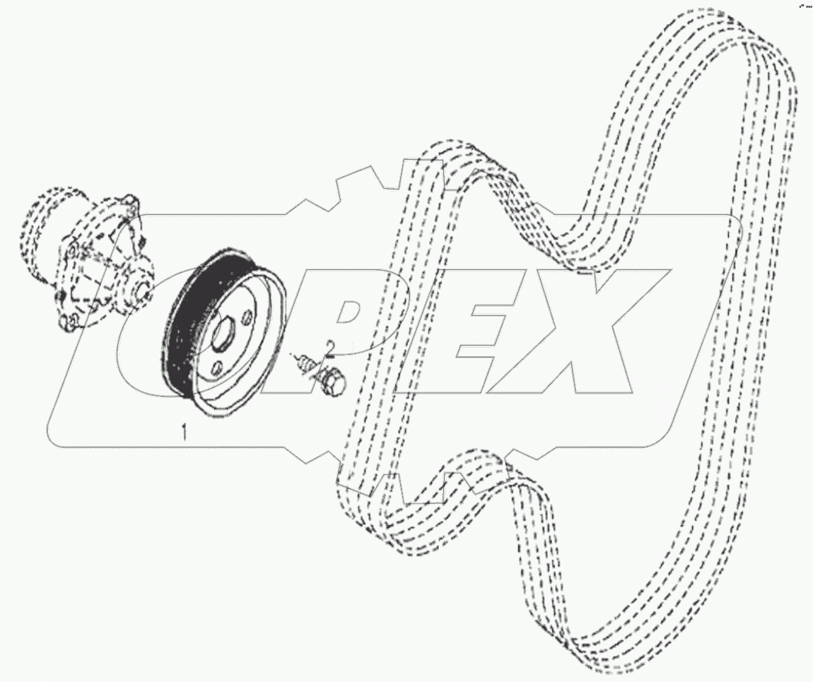  11213481 V-rib.belt pulley