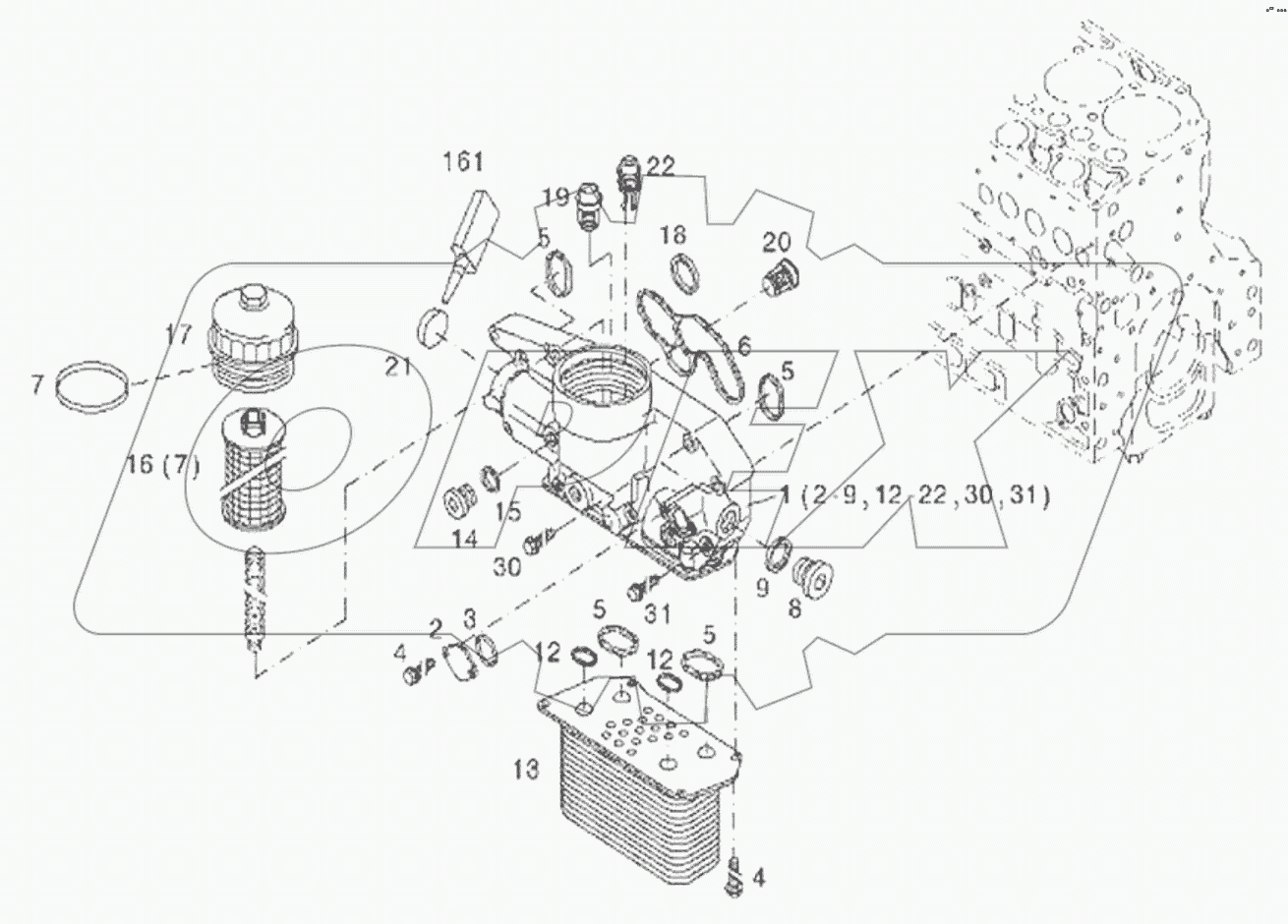  11213481 Oil cooler box