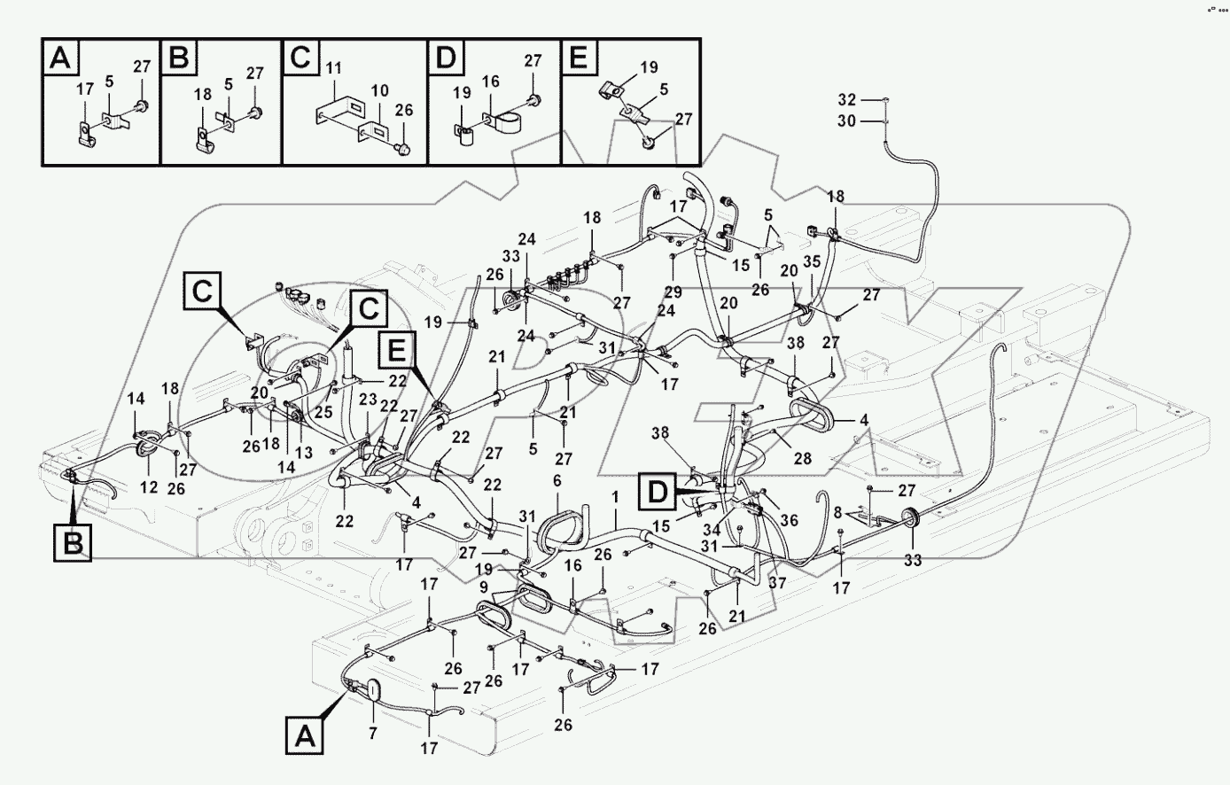  Wiring harness cable, main