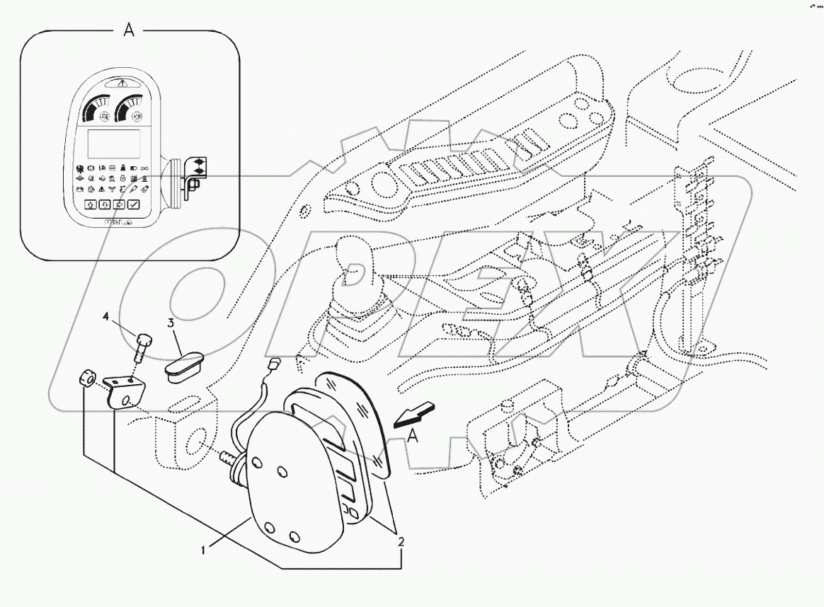  Instrument panel, warning unit and information unit