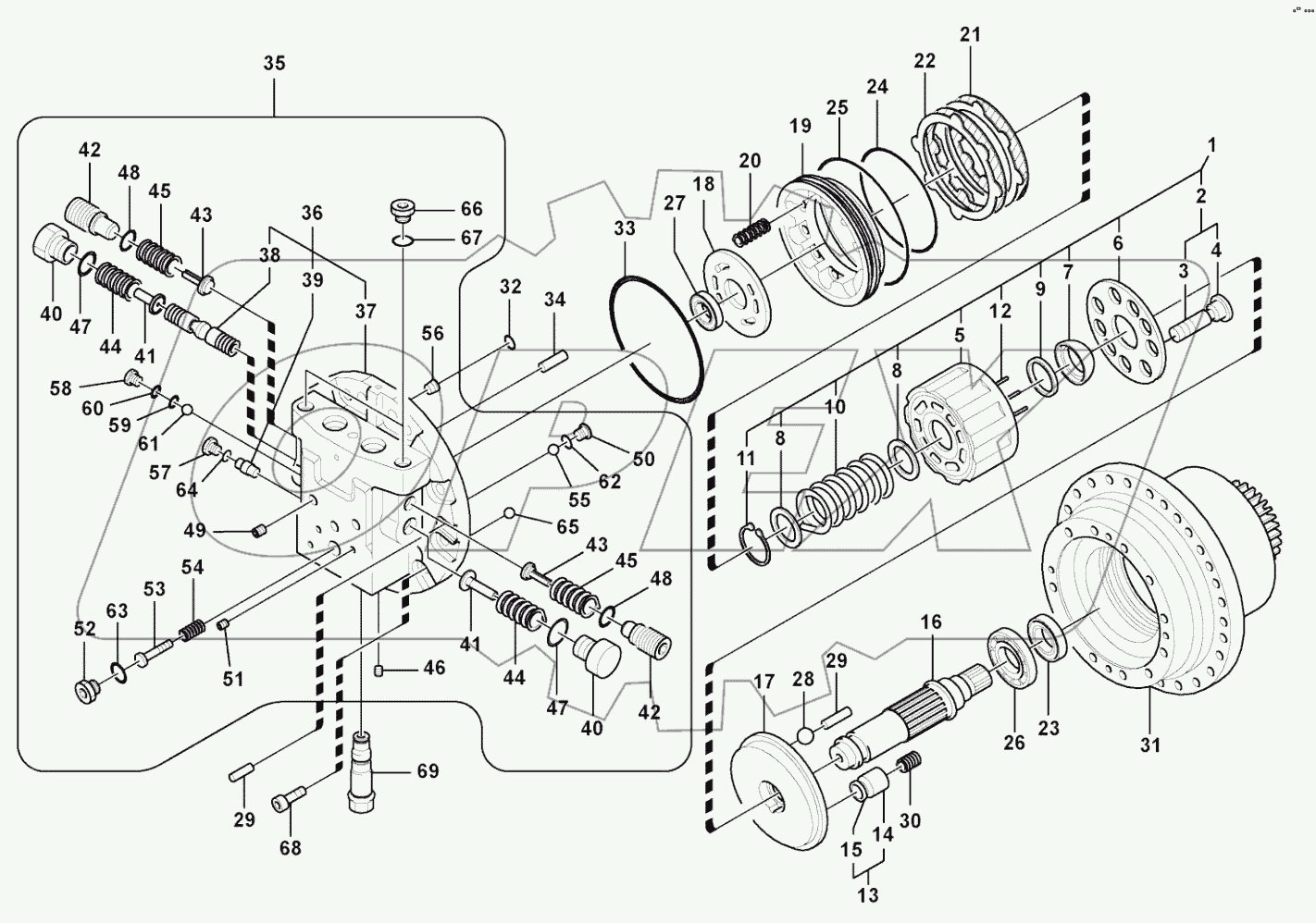  Displacement motor