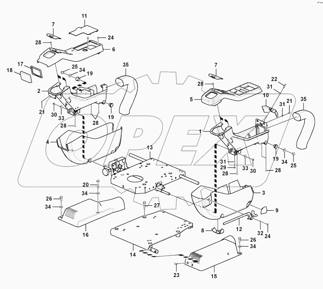  Instrument panel, control panel